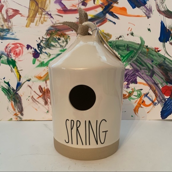 Rae Dunn "SPRING" Birdhouse Artisan collection - Picture 1 of 2